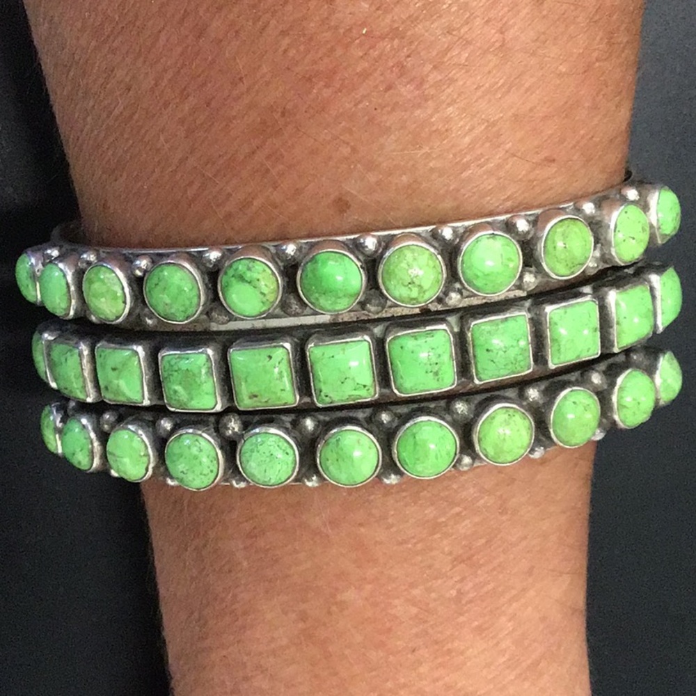 Gaspeite Cuff - Picture 5 of 5